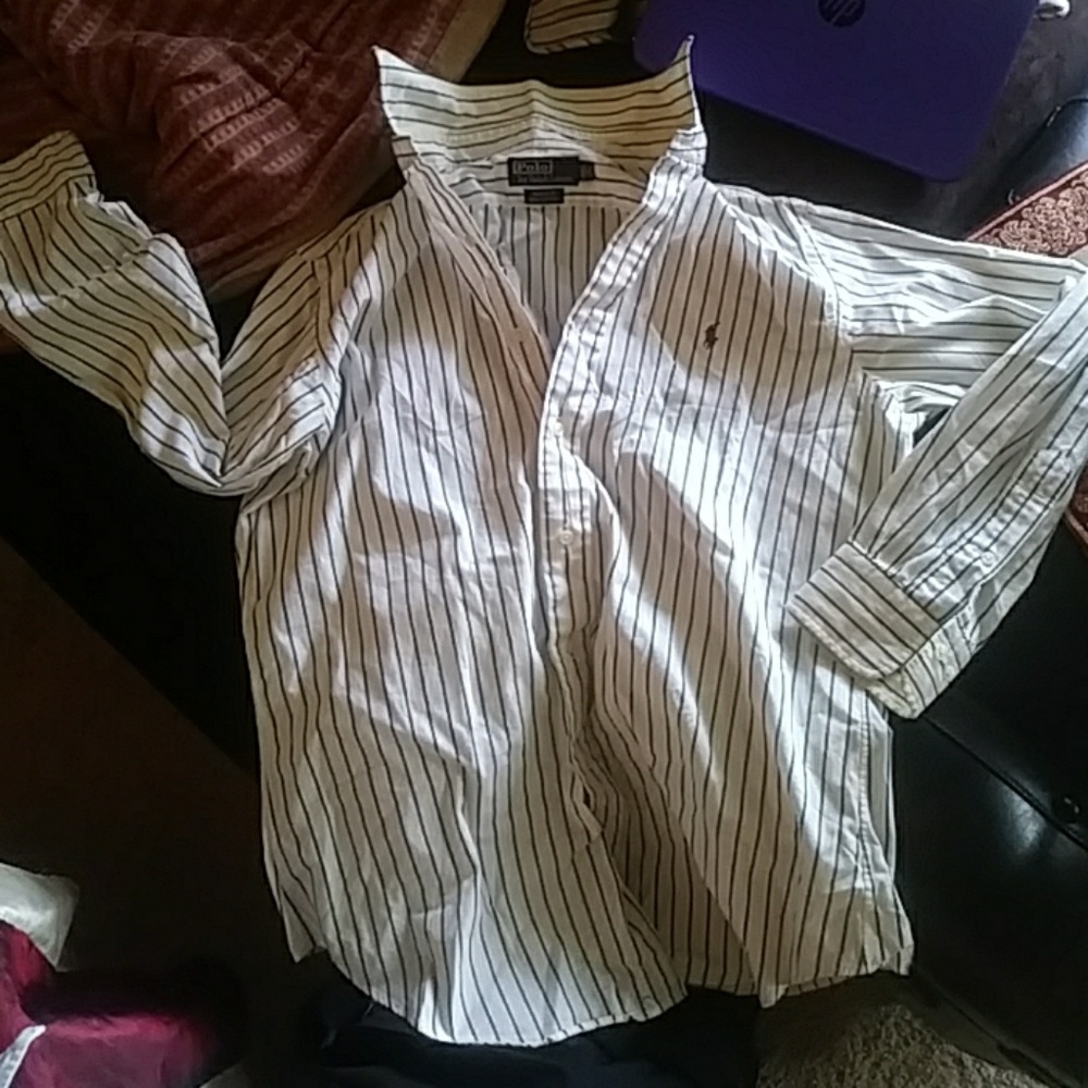Polo Ralph Lauren green and white blake medium